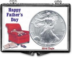 Edgar Marcus Snaplock Holder -- Fathers Day -- Dog -- Silver Eagle