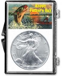 Edgar Marcus Snaplock Holder -- Fathers Day -- Fishing -- Silver Eagle