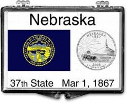 Edgar Marcus Snaplock Holder -- Nebraska State Flag