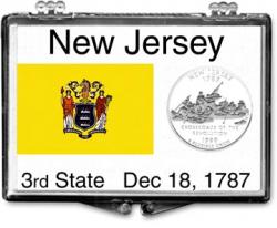 Edgar Marcus Snaplock Holder -- New Jersey State Flag