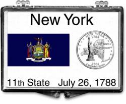 Edgar Marcus Snaplock Holder -- New York State Flag