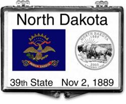 Edgar Marcus Snaplock Holder -- North Dakota State Flag