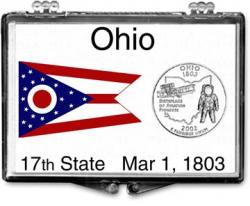 Edgar Marcus Snaplock Holder -- Ohio State Flag