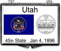 Edgar Marcus Snaplock Holder -- Utah State Flag