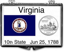 Edgar Marcus Snaplock Holder -- Virginia State Flag