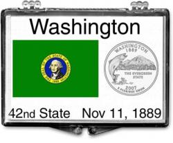 Edgar Marcus Snaplock Holder -- Washington State Flag