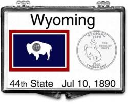 Edgar Marcus Snaplock Holder -- Wyoming State Flag