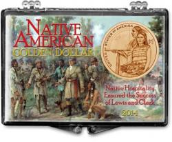 Edgar Marcus Snaplock Holder -- 2014 Native American Golden Dollar