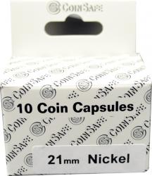 Coin Safe Capsule - Nickel Size - 10 pack