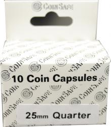 Coin Safe Capsule - Quarter Size - 10 pack