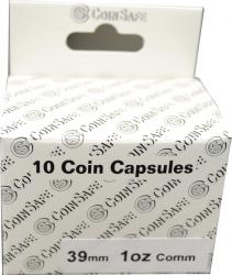 Coin Safe Capsule - Silver Round Size - 10 pack
