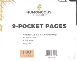 Humongous Hoard 9 Pocket Page -- Pack of 100