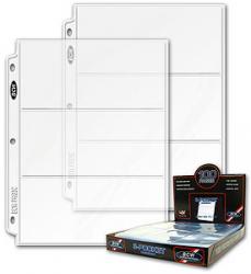 BCW Polypropylene Pages -- 3 Currency Pockets