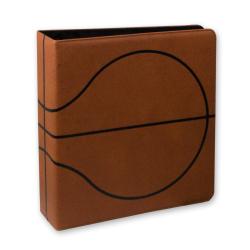 BCW 3-Inch Premium Basketball Card Binder -- Brown