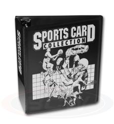 BCW 3-Inch Sports Card Collection Card Binder -- Black