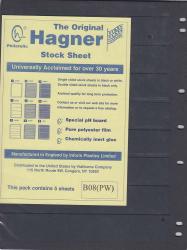 Hagner Stock Sheets -- Single Side, 8 Row -- Pack of 5