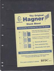 Hagner Stock Sheets -- Single Side, 3 Different Rows -- Pack of 5