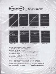 Showgard Supersafe Stock Sheets -- 1 Row