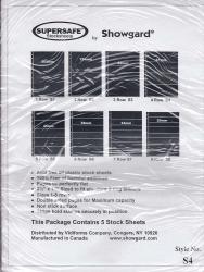 Showgard Supersafe Stock Sheets -- 4 Row