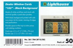 Lighthouse Dealer Cards (102B) -- 4 1/4 x 2 3/4 -- Black