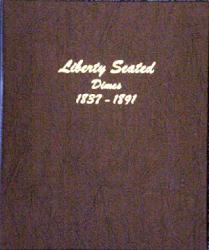 Dansco Album 6122: Liberty Seated Dimes, 1837-1891