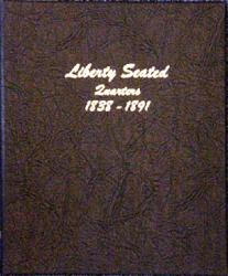 Dansco Album 6142: Liberty Seated Quarters, 1838-1891