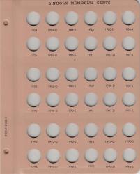 Dansco Replacement Page 8100-7/8102-3: Lincoln Memorial Cents w/ Proof (1984 to 1995-S)