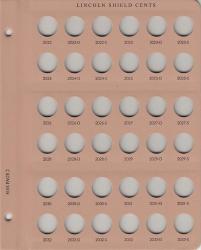 Dansco Replacement Page 8104-2: Lincoln Shield Cents w/ Proof (2022-P to 2033-S)