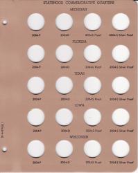 Dansco Replacement Page 8144-1: Statehood Quarters w/ Proof (2004)
