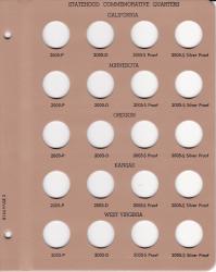 Dansco Replacement Page 8144-2: Statehood Quarters w/ Proof (2005)