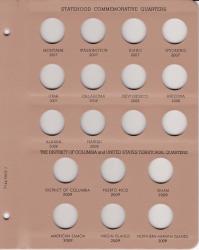 Dansco Replacement Page 7146-3: Statehood Quarters Date Set (2007 to 2009)