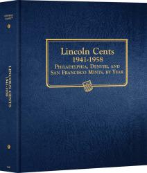Whitman Classic Coin Album - Lincoln Cents: 1941-1958 (P, D, & S Mints)