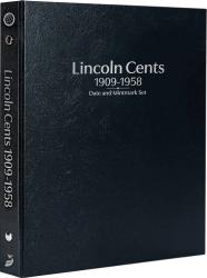 Whitman Prestige Coin Album - Lincoln Cents: 1909-1958 Date & Mintmark Set (Black)