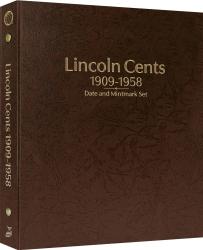 Whitman Prestige Coin Album - Lincoln Cents: 1909-1958 Date & Mintmark Set (Brown)