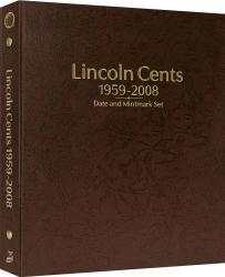 Whitman Prestige Coin Album - Lincoln Cents: 1959-2008 Date & Mintmark Set (Brown)