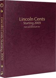 Whitman Prestige Coin Album - Lincoln Cents: Starting 2009 Date & Mintmark Set (Burgundy)