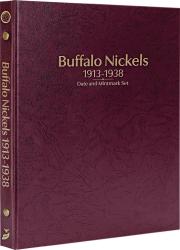 Whitman Prestige Coin Album - Buffalo Nickels: 1913-1938 Date & Mintmark Set (Burgundy)