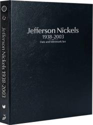 Whitman Prestige Coin Album - Jefferson Nickels: 1938-2003 Date & Mintmark Set (Black)