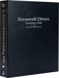 Whitman Prestige Coin Album - Roosevelt Dimes: Starting 1946 Date & Mintmark Set (Black)