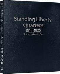 Whitman Prestige Coin Album - Standing Liberty Quarters: 1916-1930 Date and Mintmark Set (Black)