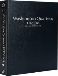 Whitman Prestige Coin Album - Washington Quarters: 1932-1964 Date & Mintmark Set (Black)
