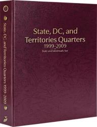 Whitman Prestige Coin Album - State, D.C., and Territories Quarters: 1999-2009 Date & Mintmark Set (Burgundy)