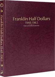 Whitman Prestige Coin Album - Franklin Half Dollars: 1948-1963 Date & Mintmark Set (Burgundy)
