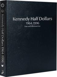 Whitman Prestige Coin Album - Kennedy Half Dollars: 1964-1996 Date & Mintmark Set (Black)