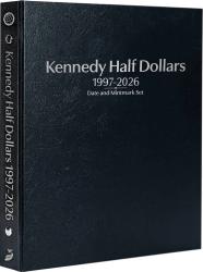 Whitman Prestige Coin Album - Kennedy Half Dollars: 1997-2026 Date & Mintmark Set (Black)