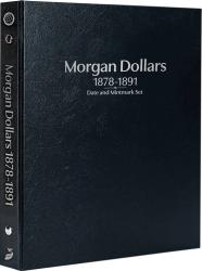 Whitman Prestige Coin Album - Morgan Dollars: 1878-1891 Date & Mintmark Set (Black)