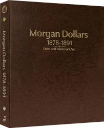 Whitman Prestige Coin Album - Morgan Dollars: 1878-1891 Date & Mintmark Set (Brown)