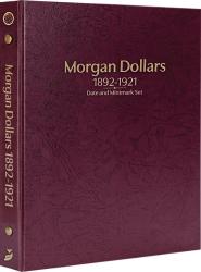 Whitman Prestige Coin Album - Morgan Dollars: 1892-1921 Date & Mintmark Set (Burgundy)