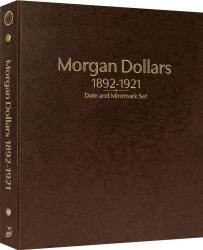 Whitman Prestige Coin Album - Morgan Dollars: 1892-1921 Date & Mintmark Set (Brown)