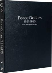 Whitman Prestige Coin Album - Peace Dollars: 1921-1935 Date & Mintmark Set (Black)